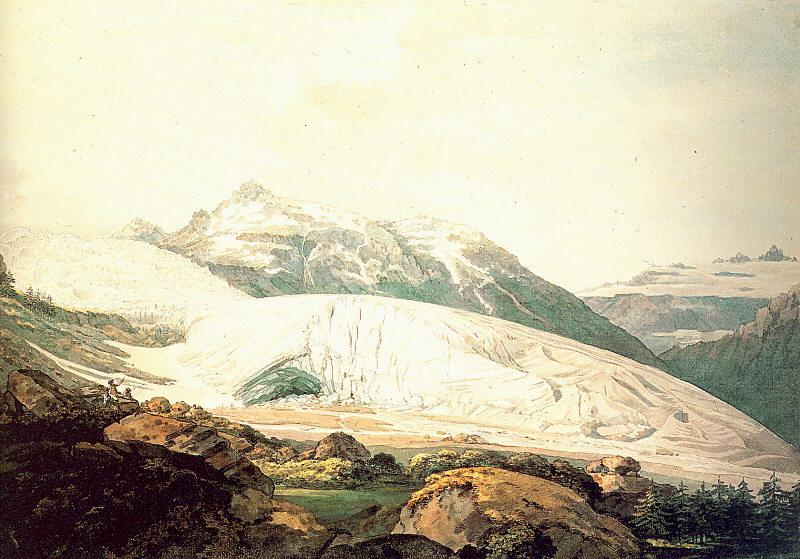 Pars, William The Rhone Glacier and the Source of the Rhone oil painting image